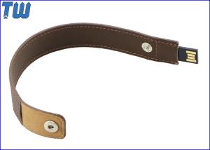 Wholesale Leather Material Slim 8GB USB Bracelet Flash Drive Buckle Fixed from china suppliers