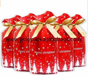 Wholesale Biodegradable CPE Drawstring Christmas Gift Bags from china suppliers