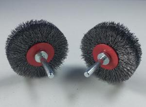 Wholesale Hot Selling 63mm Diameter Mounted Crimped Steel Wheel Brush with Shank 6mm from china suppliers