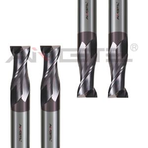 Wholesale 2 Flutes Carbide End Mill Cutter 30 Degree 45 Degree TiAlN Coated End Mills from china suppliers