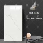 Modern Large Glazed Porcelain Tiles Gray Marble For Interior Wall Square Shape