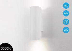 Wholesale 14W IP54 Outdoor Up And Down Wall Lighting 2*7W Cylinder Aluminum Material 3000K 24 DEGREE from china suppliers