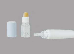 Wholesale D19mm Plastic Dropper Cosmetic Tube Packaging Eye Cream Essence Tube With Sponge Head from china suppliers