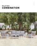 2024 New Style PE Rattan Garden Furniture Set Outdoor Aluminum Sofa For Dining