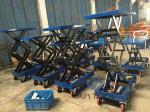 Vehicle Industrial Long Deck Mobile Scissor Lift Mobile Equipment 1100lbs 40"X20