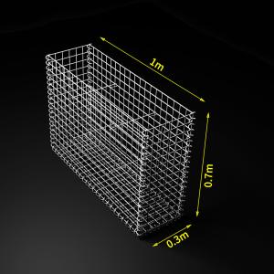 Wholesale 75x75mm Galvanised Stone Cage Welded Mesh Gabion Box from china suppliers