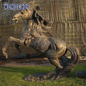 Wholesale Customized large outdoor square bronze retro art horse statue from china suppliers