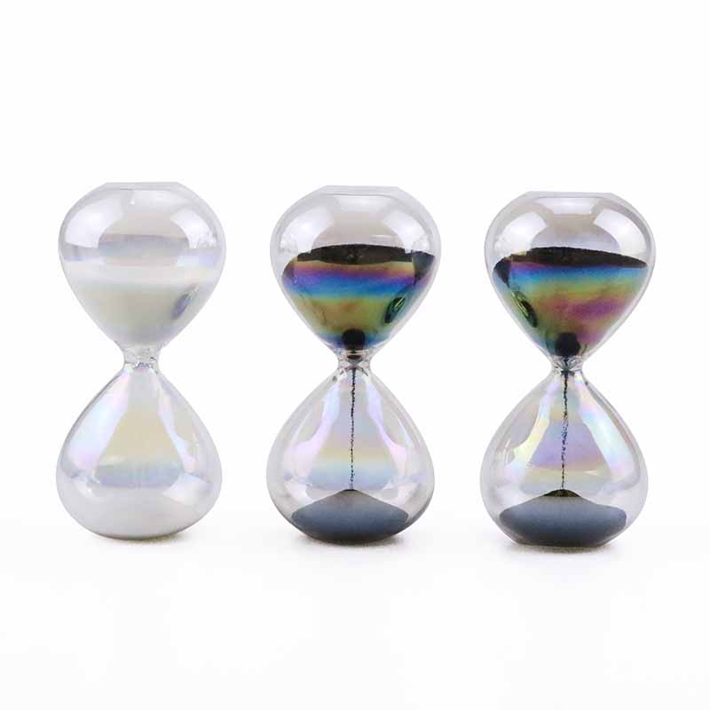 OEM ODM Glass Hourglass Sandtimer 5/10/15 Minutes Contemporary Style