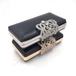 Handbags Accessories Custom Rectangle Gold Iron Metal Purse Frame Box Clutch Bag