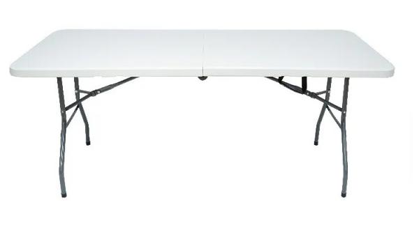 Heavy Duty Utility Plastic Camping Folding Table Chair 6ft Indoor Outdoor