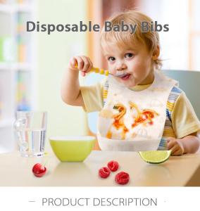 Wholesale Eco Friendly Waterproof Disposable Baby Bib PE Film Material from china suppliers