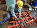 Steel Bar Decoiler Straightener Feeder / Metal Material Roll Stamping Automation