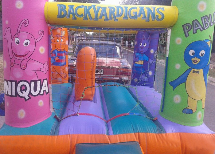 Mini Safety Commercial Jumping Castles With Net / Kids Bounce House Games