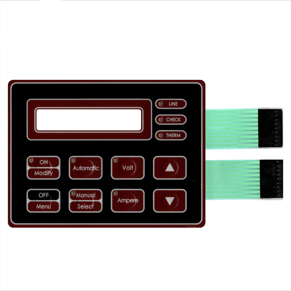 OEM PET Circuit Membrane Switch Custom Design With Metal Dome