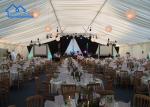Custom Aluminium Golden Wedding Party Tent Accessories Chair With Cushion On