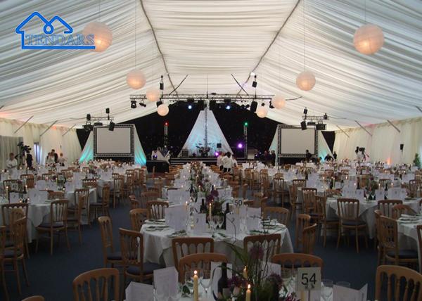 Custom Aluminium Golden Wedding Party Tent Accessories Chair With Cushion On