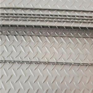 Wholesale 5083 Aluminum Checker Plate Sheet H111 Silver Color Embossed Cutting Size from china suppliers