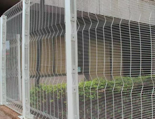 High Strength Metal Mesh Fence Panels 3D Anti Climbing 358 Mesh Fencing Panels