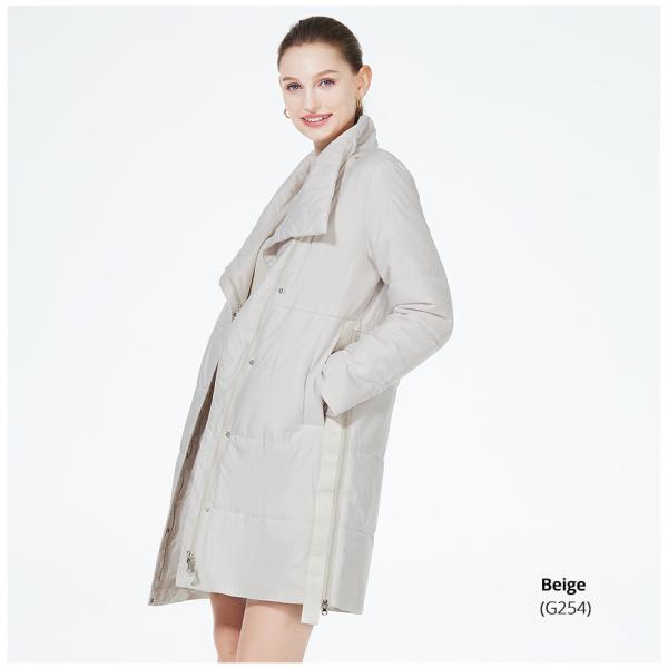 Polyester Filling Greyish Green Ladies Winter Outerwear Casual Spring Jackets