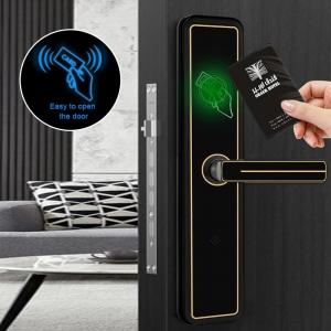 Wholesale Hotel Smart RFID Card Swipe Door Lock T5557 / M1 Card Key Lock System from china suppliers