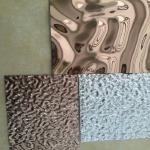 Water Ripple Wall Panel Embossed Stainless Steel Sheet 304 316 Mirror Finishing