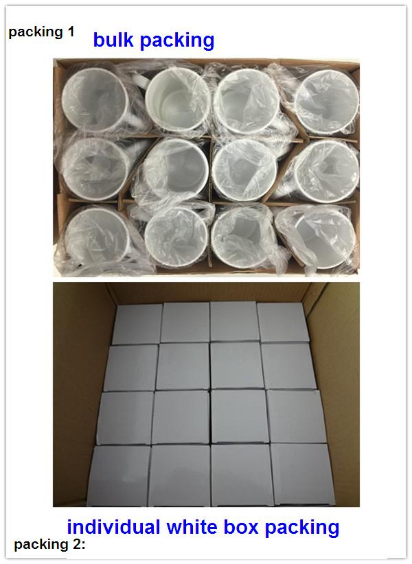 11oz Sublimation Glazed Color Change Ceramic Mug Manufacture/White color Coffee Cups made in china