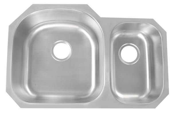 1.2mm Thickness Double Bowl Ss Kitchen Sink Above Counter / Undermount