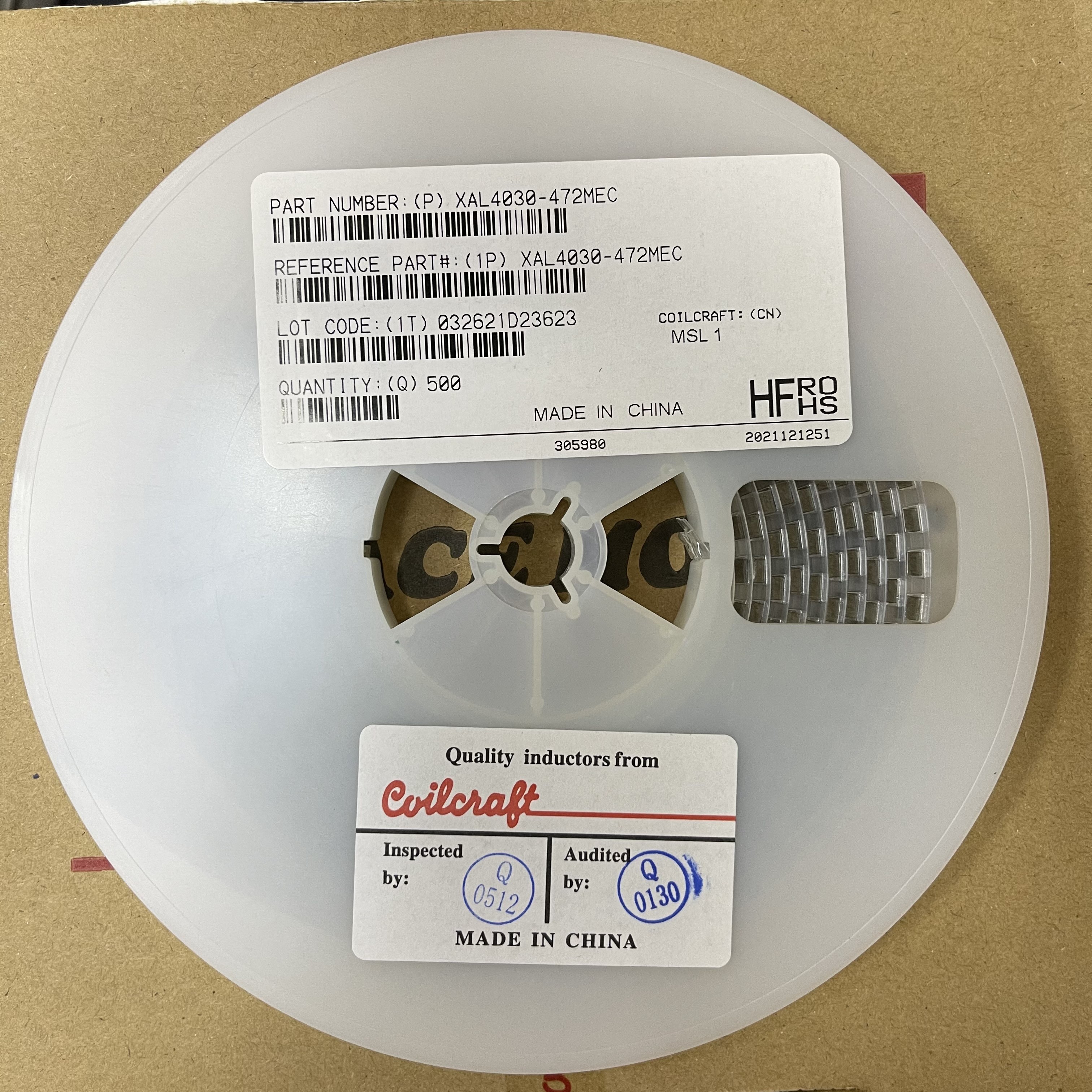 Coilcraft High Current Shielded Power Inductors Low power losses 4.7UH XAL4030-472MEC