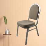 Modern Stackable Conference Chairs Metal Legs Banquet Chair