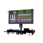 High Contrast LED Screen Display Hydraulic Mast Trailer For Outdoor Advertising