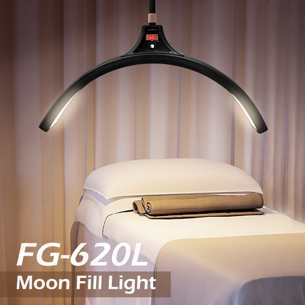 Aluminum Cri 95 LED Moon Light 60watt Half Ring Lamp For Eyelash Tattoo