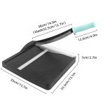 Manual Paper Craft Cutter ZEQUAN Heavy Duty Paper Cutter Machine with 10 Sheet