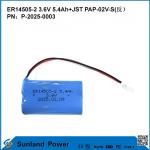 3.6V 5.4AH ER14505-2 Primary Battery High And Stableoperating Voltage Long