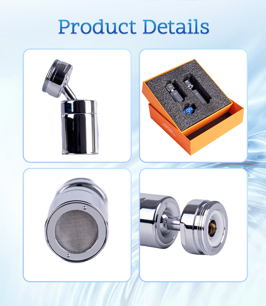 360° Rotation Faucet Aerator with Micro-Nano Bubble Technology for Fruit & Vegetable Washing and Pesticide Removal