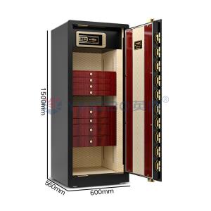 Wholesale Dual Alarm Luxury Smart High End Jewelry Safe Solid Steel 170kg Watch Safe With Winder from china suppliers