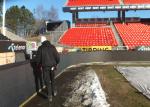 16mm Stadium Perimeter LED Display Advertising , slim LED screen DIP546