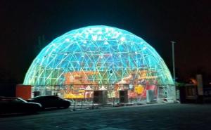 Wholesale 20M PVC Geodesic Dome Strong Structure Steel Party Tent Transparent Wedding Tent from china suppliers