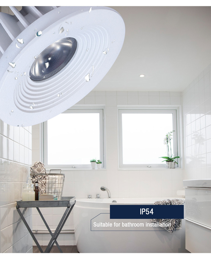 9W IP54 COB Spot Dimmable Trimless LED Downlights Anti Glare