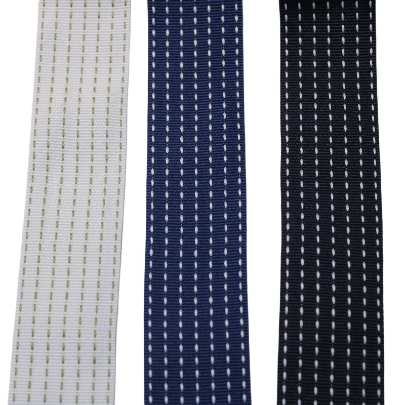 Factory Price Soft Striped Plain Polyester Webbing Tape For Garment