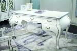 F004 Antique French Baroque Classic Home Office Desks Rectangle For Palace Study