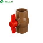 Straight Through Type Compact UPVC/PVC Round Ball Valve for Customized