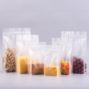 Wholesale Food Grade Transparent Flat Bottom Plasatic Zipper Packaging Bag for Food from china suppliers