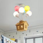Balloon Fly House Color Nordic Simple Cartoon Children's Room Chandelier(WH-MA