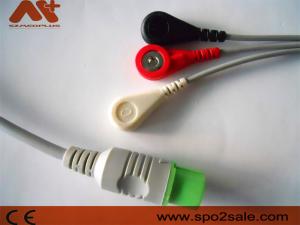 Wholesale Fukuda Denshi Compatible 3 Lead Snap Direct-Connect ECG Cable - 0012-00-1192 from china suppliers