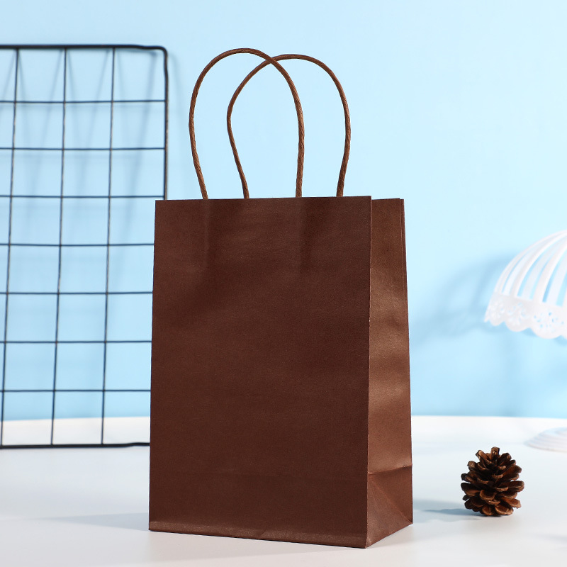 Custom Handle Shopping Bag Food Kraft Paper Bags for All Your Packaging Needs