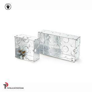 Wholesale 25mm,35mm Steel BS4568 GI Box / Terminal One Gang GI Box, Electrical Boxes And Covers from china suppliers