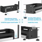 Charcoal Barbecue Grill Accessories Holder with Magnetic Strip Paper Towel