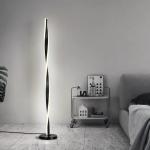 Contemporary Retro Modern Minimalist Acrylic LED Light Stand Standing Sofa Side