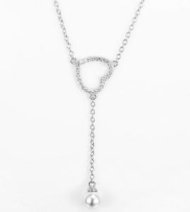 Wholesale 88mm 925 Sterling Silver Necklaces Heart Shaped 5mm &quot;Only Love&quot; from china suppliers