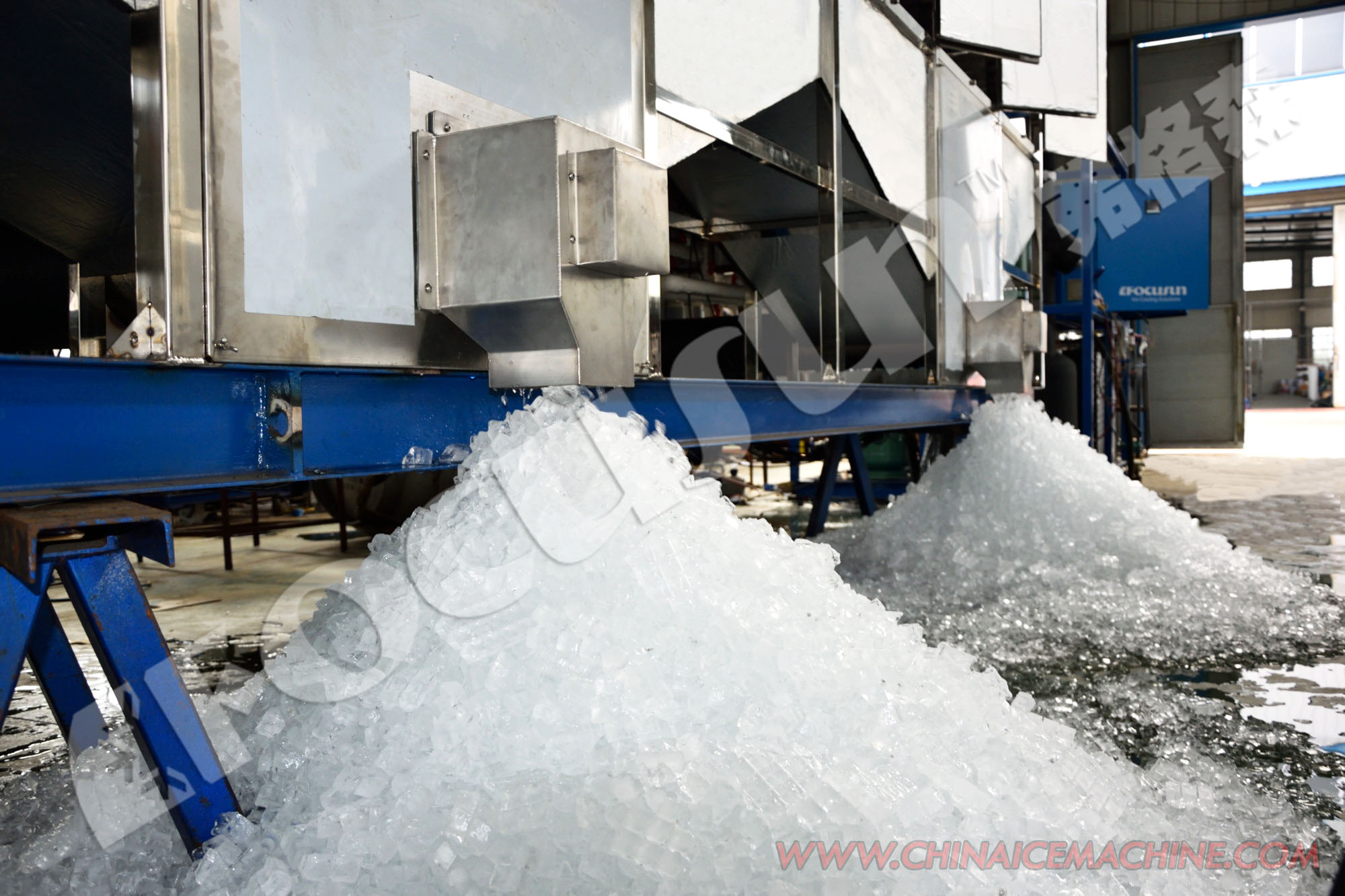 20T Industrial Ice Cube Making Machine for Beverage Featuring Water Cooling Condenser